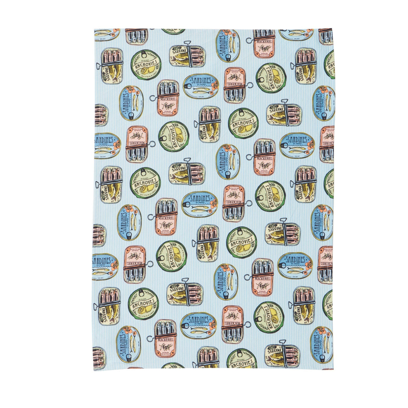 Sardines Cotton Tea Towel Multi