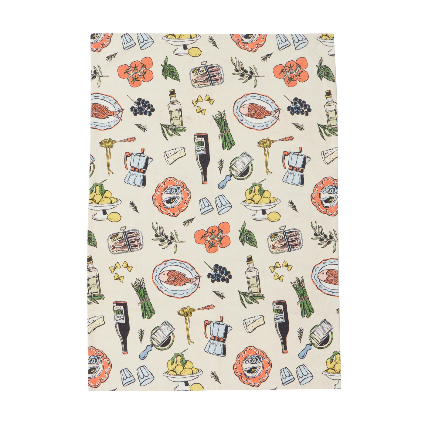 Deli Cotton Tea Towel  Multi