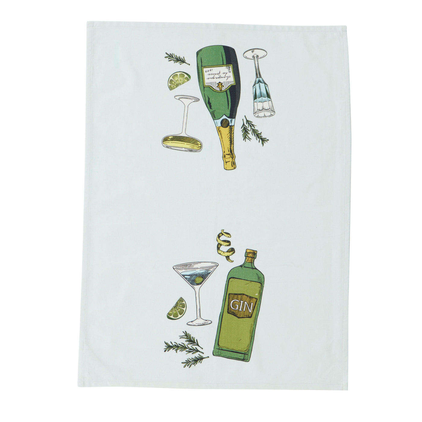 Gimlet Cotton Tea Towel Green
