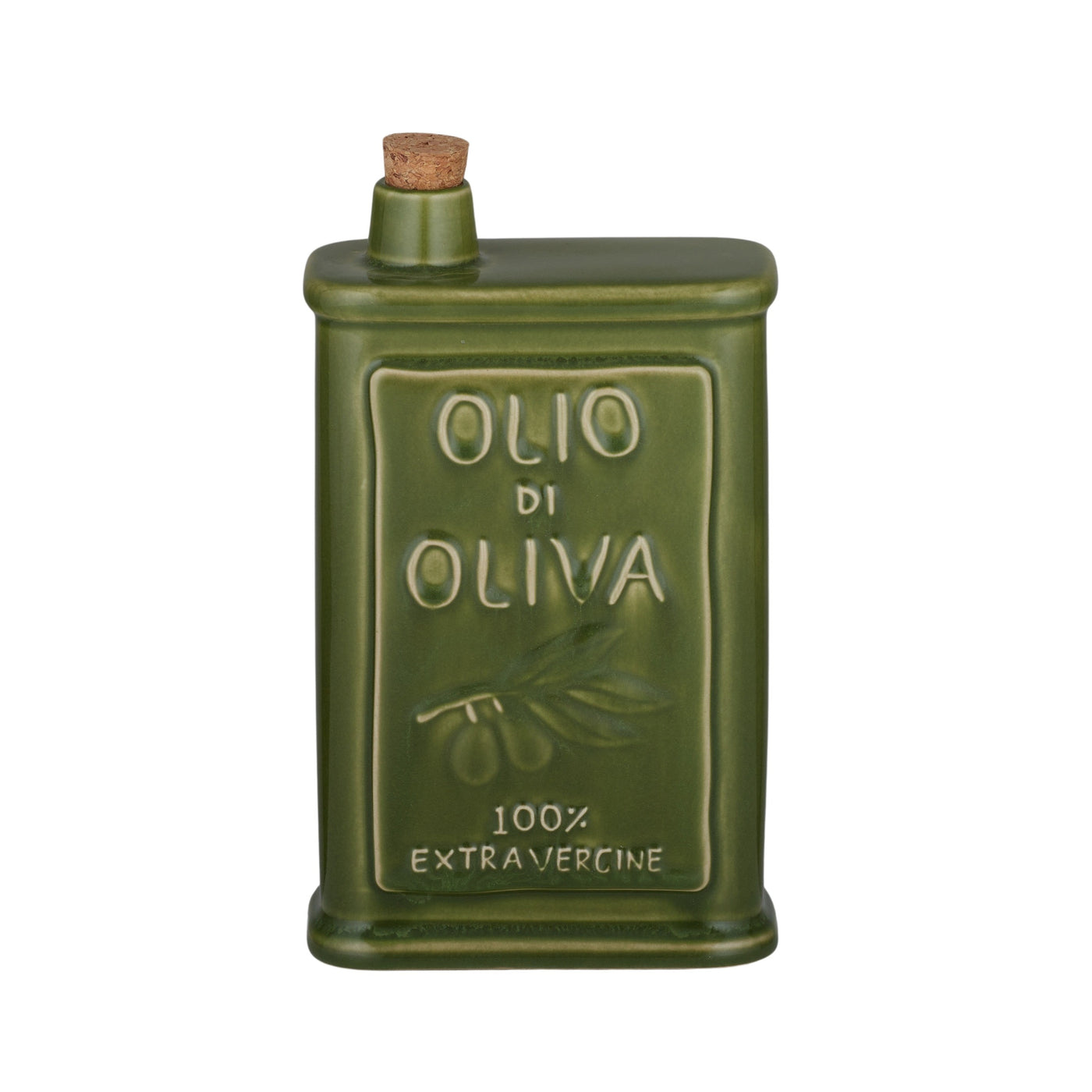 Oilio Ceramic Oil Bottle Green