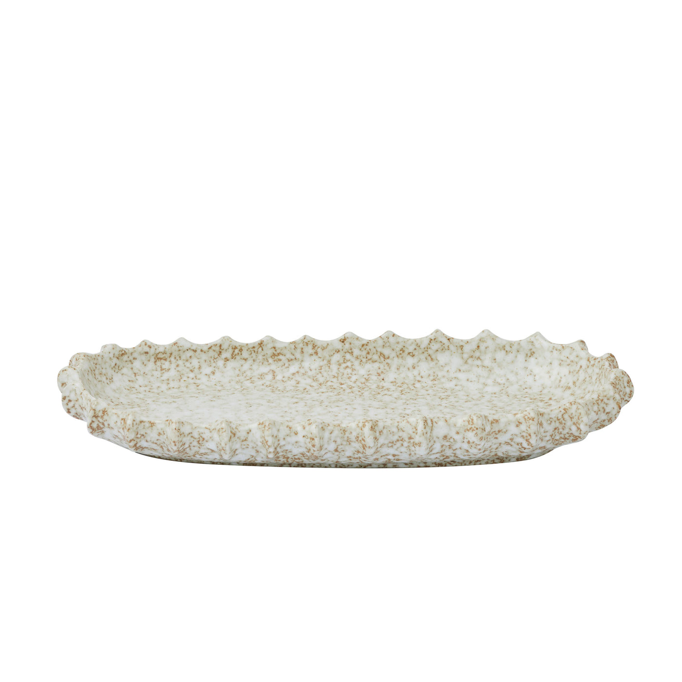 Gaia Ceramic Platter  Natural Large
