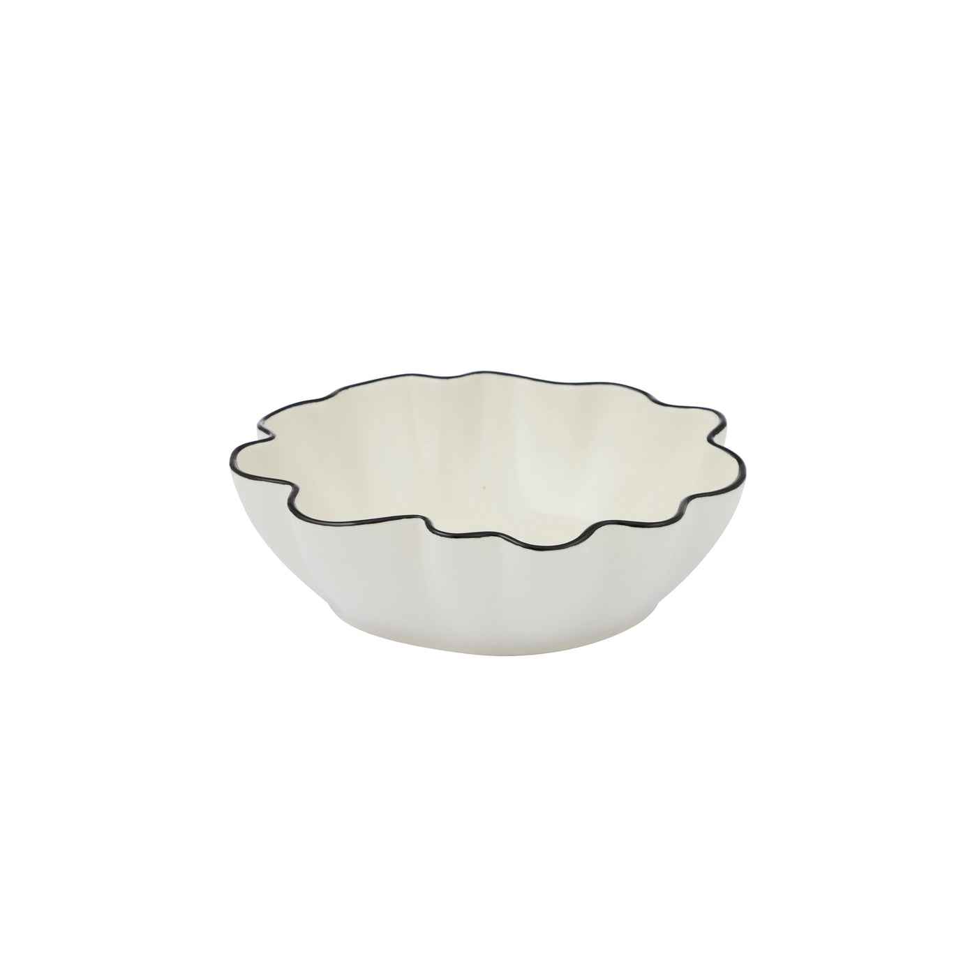 Winslow Ceramic Bowl Small Ivory/Black