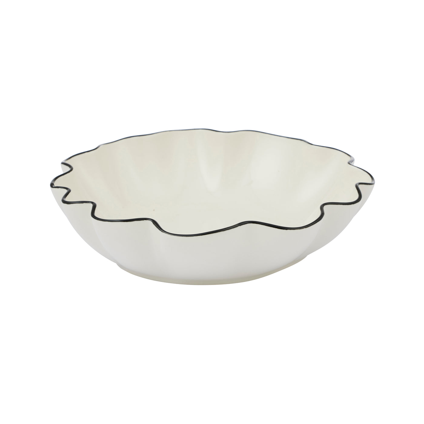 Winslow Ceramic Bowl Medium Ivory/Black