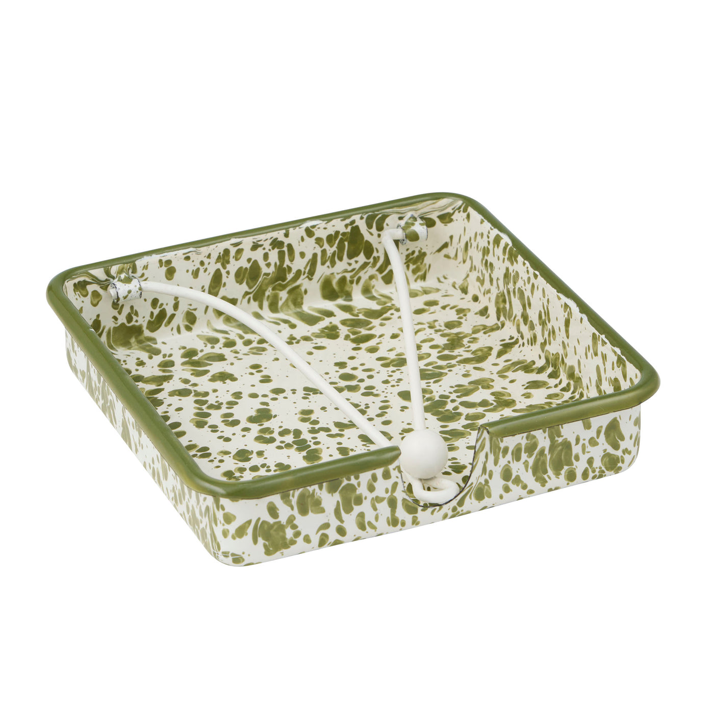 Scout Enamel Napkin Holder Olive