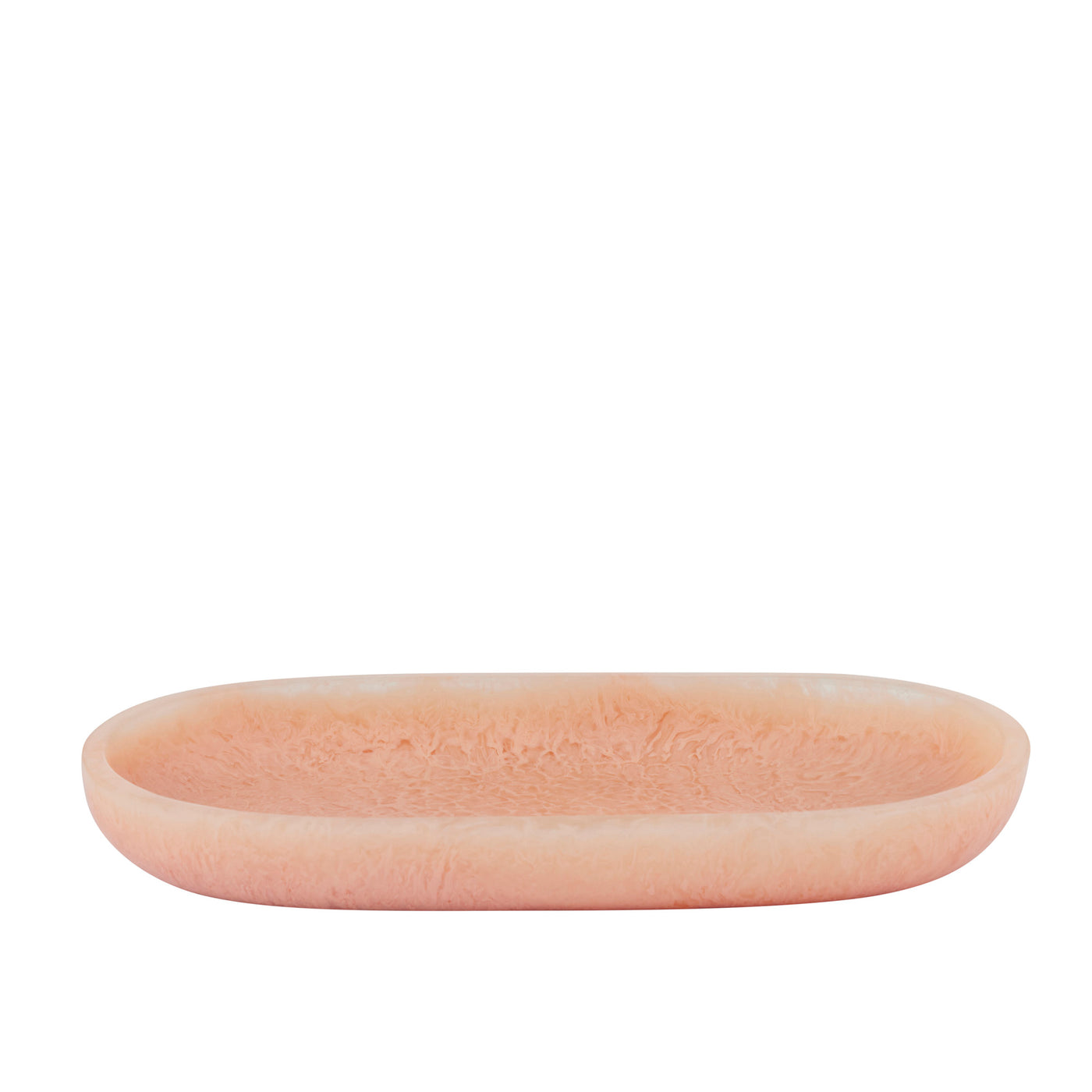 Kip Resin Oval Tray Peach