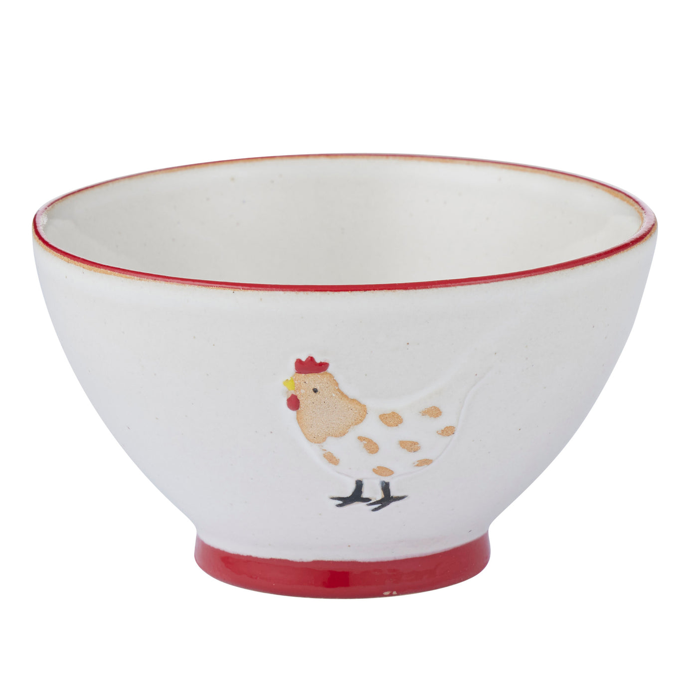 Charlie Chook Ceramic Bowl  Ivory