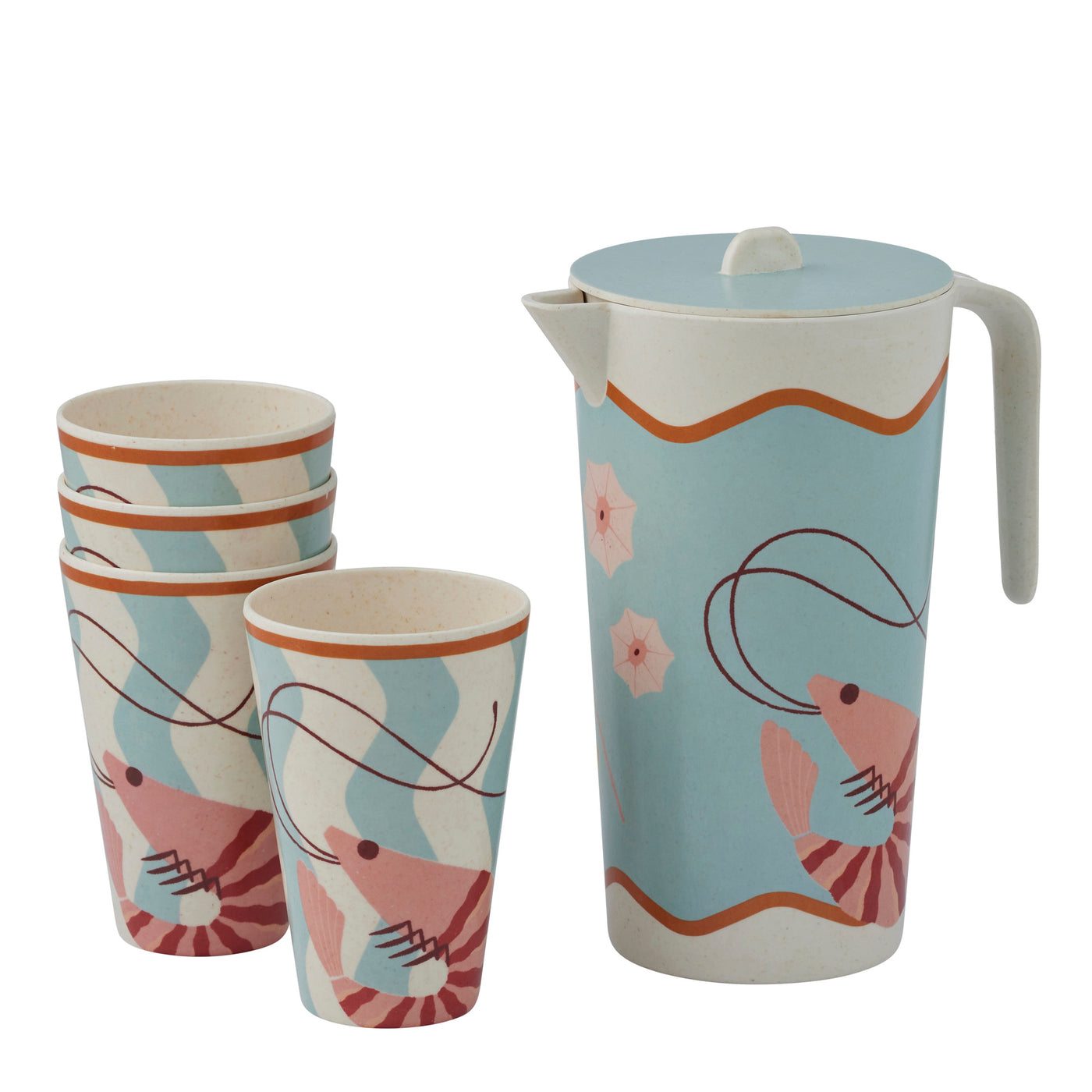 Shack 5pc Bamboo Fibre Jug Set