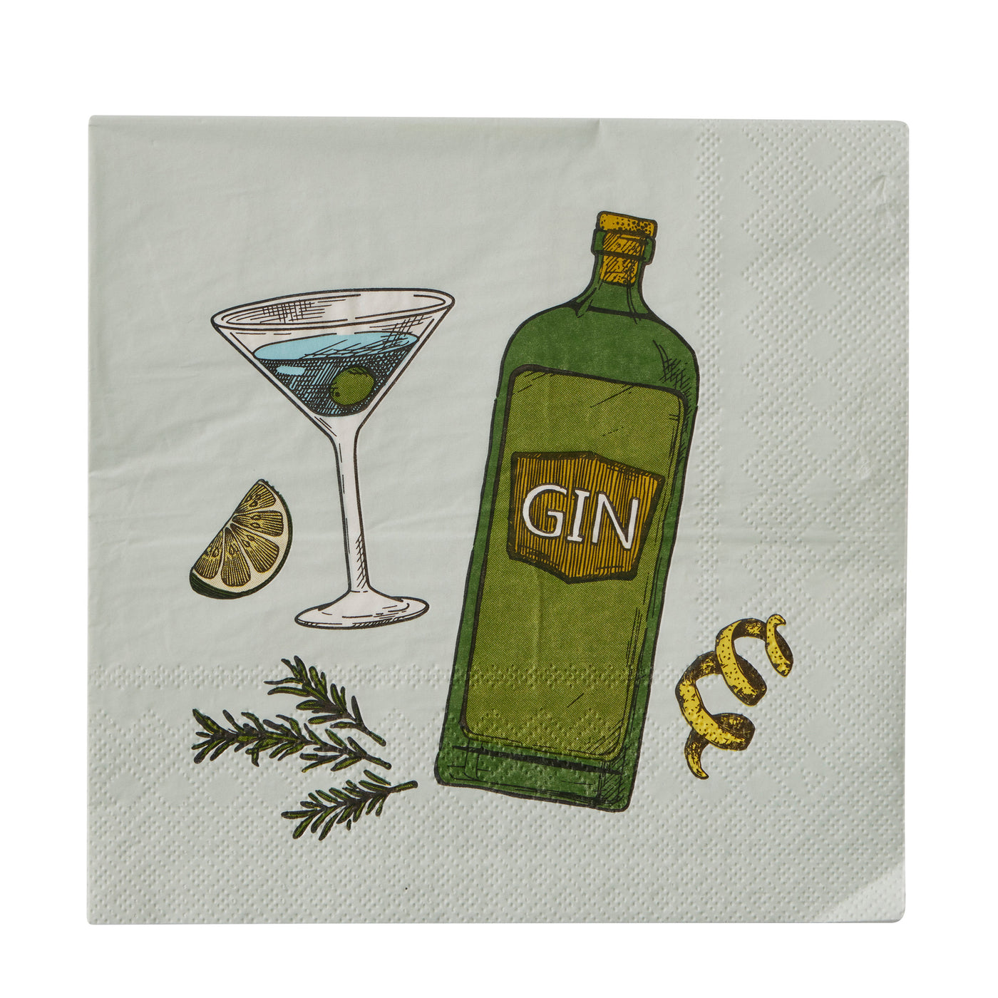 Gimlet 20pk 3 Ply  Napkin Green