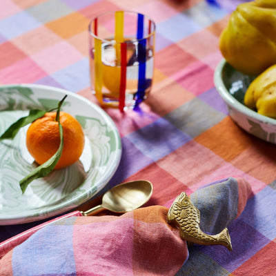 Kip and Co Tutti Frutti Linen Tablecloth One Size
