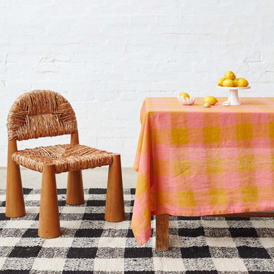 Kip and Co Toasted Marshmallow Linen Tablecloth One Size