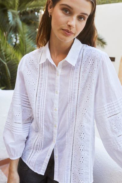 Indi and Cold Embroidered Voile Shirt