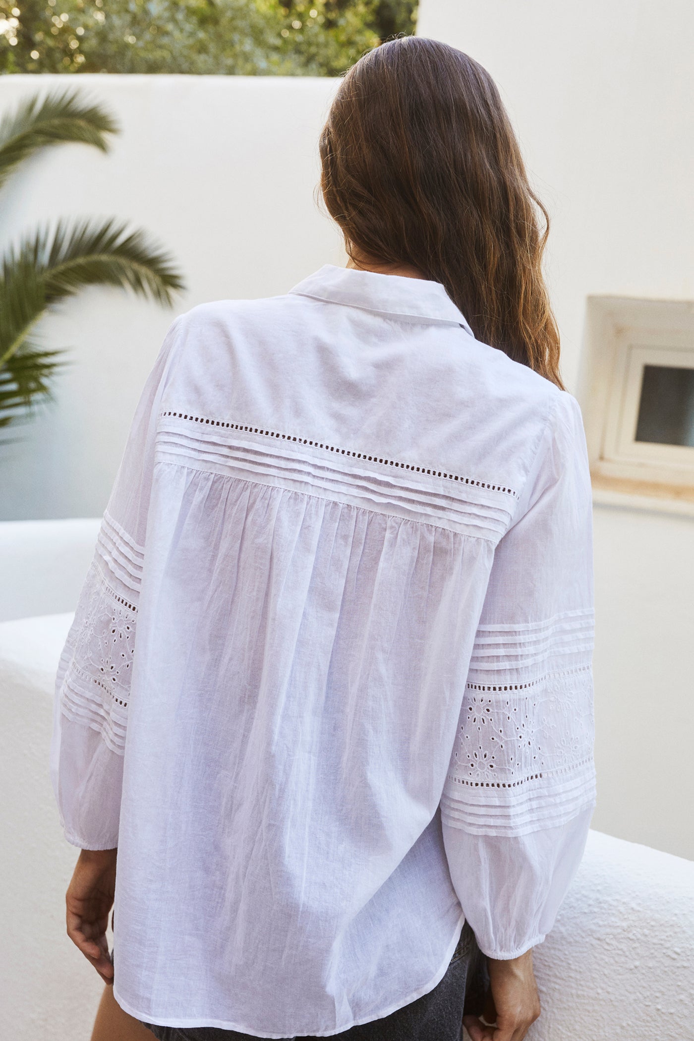 Indi and Cold Embroidered Voile Shirt