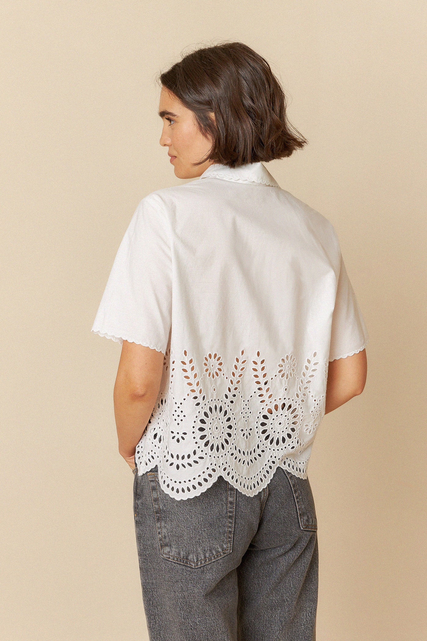 Indi and Cold Poplin Embroidered Shirt