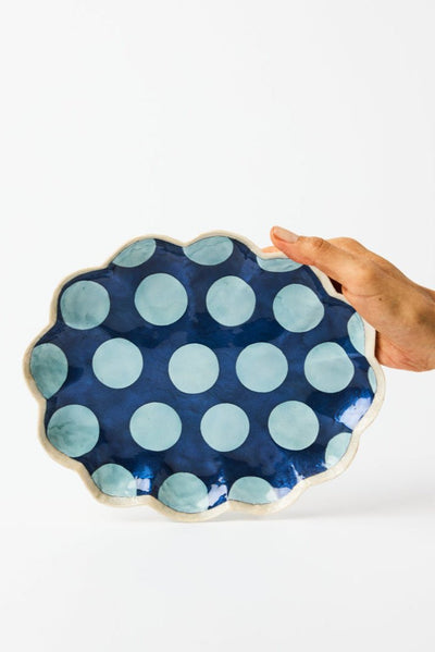 Jones and Co Paradis Scallop Navy Tray