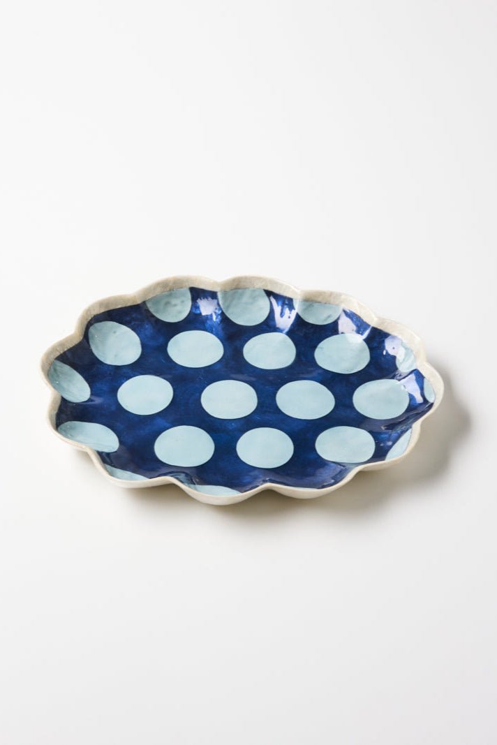 Jones and Co Paradis Scallop Navy Tray