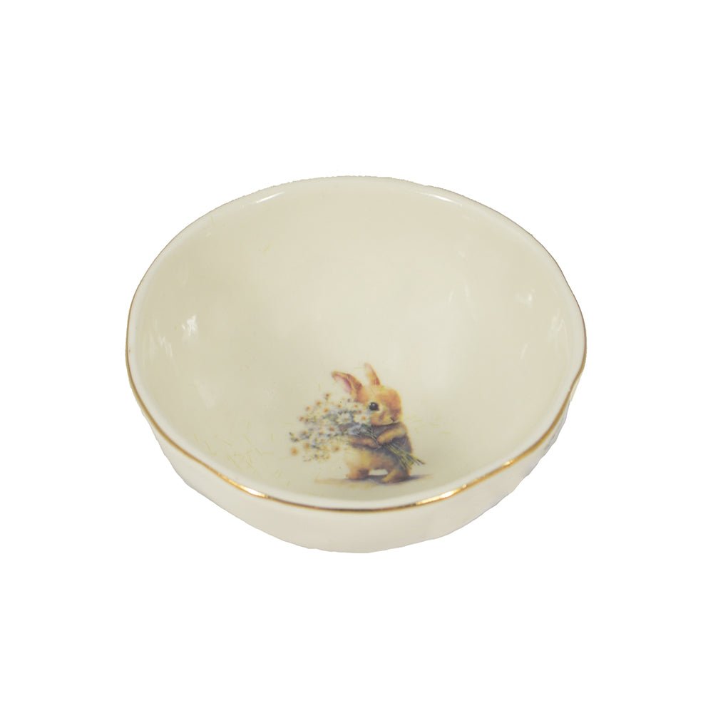 Rudi Rabbit Bowl Ceramic White