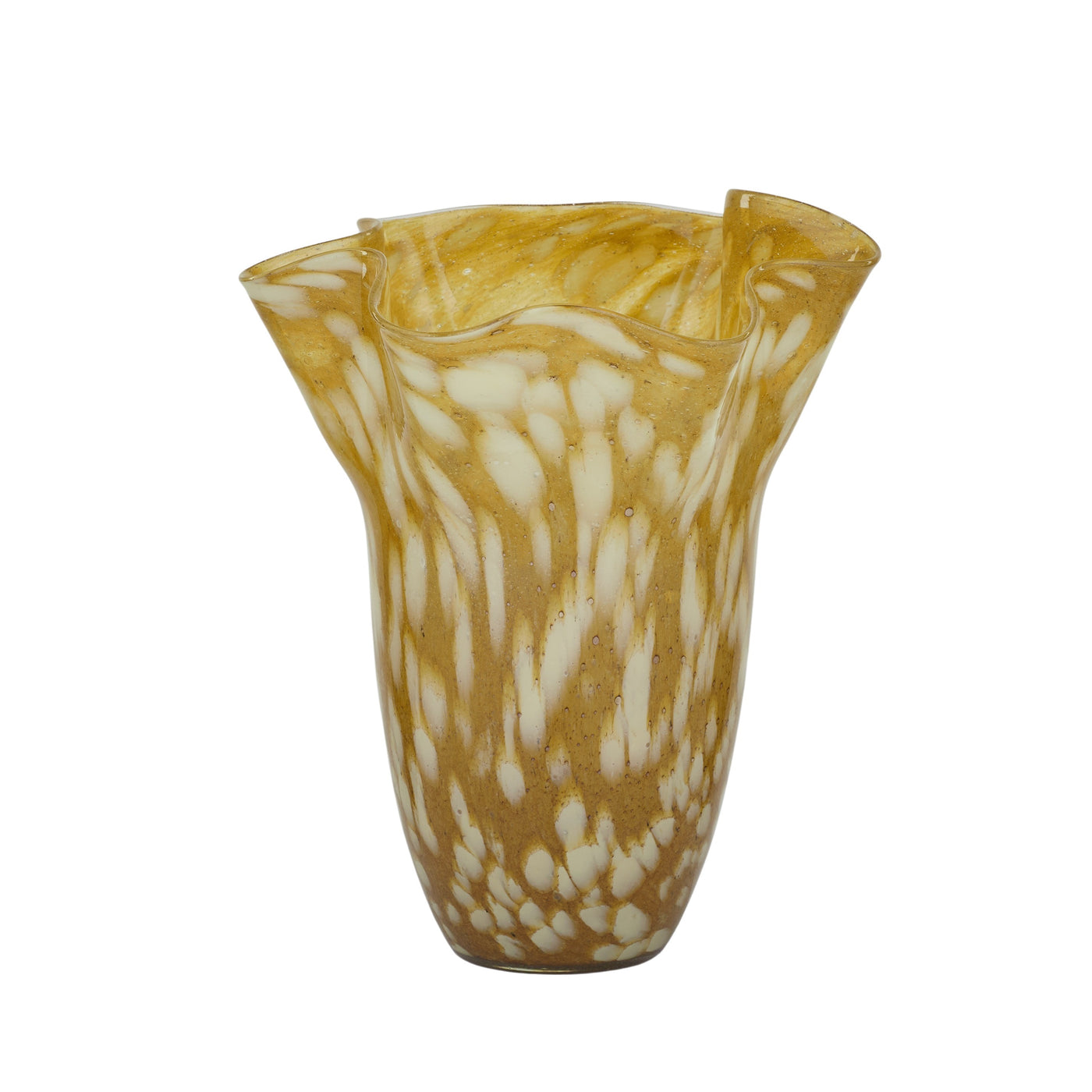 Alice Glass Vase Large Amber