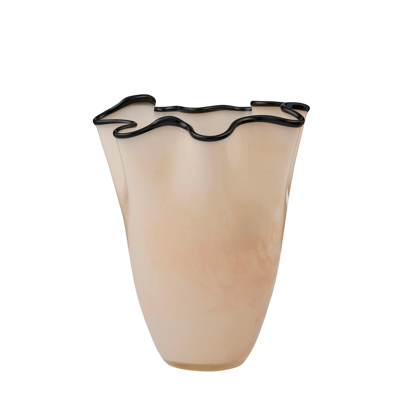 Jarvis Glass Vase Ivory/Black