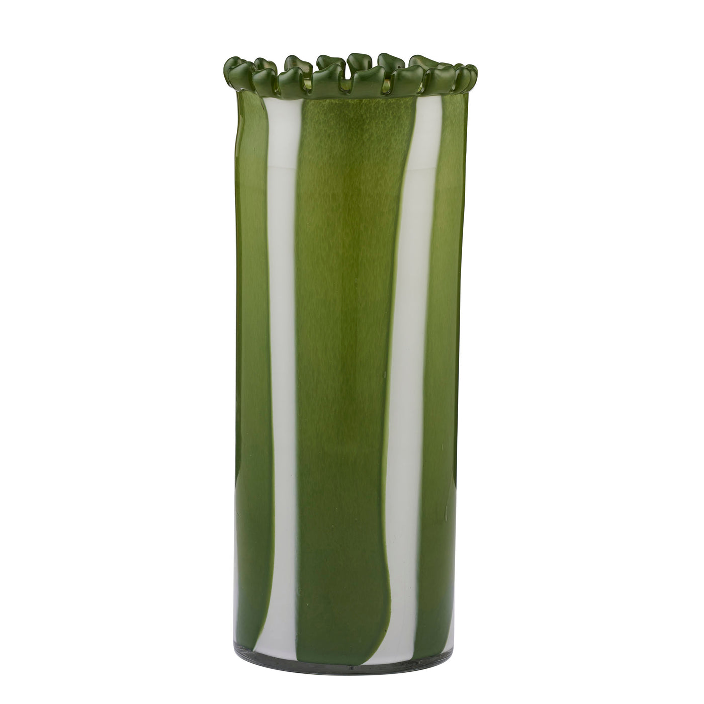 Pettine Glass Vase Green Large