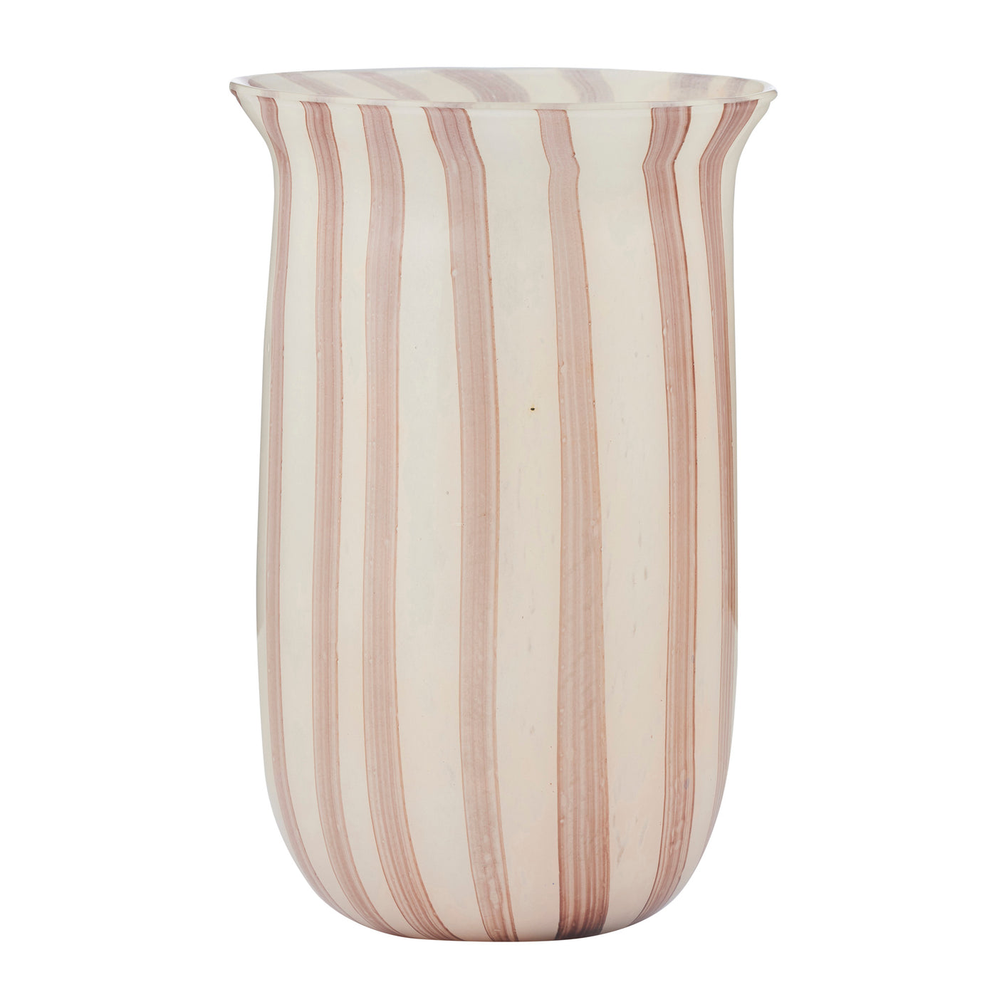 Claudia Glass Vase  Ivory/Russet Small
