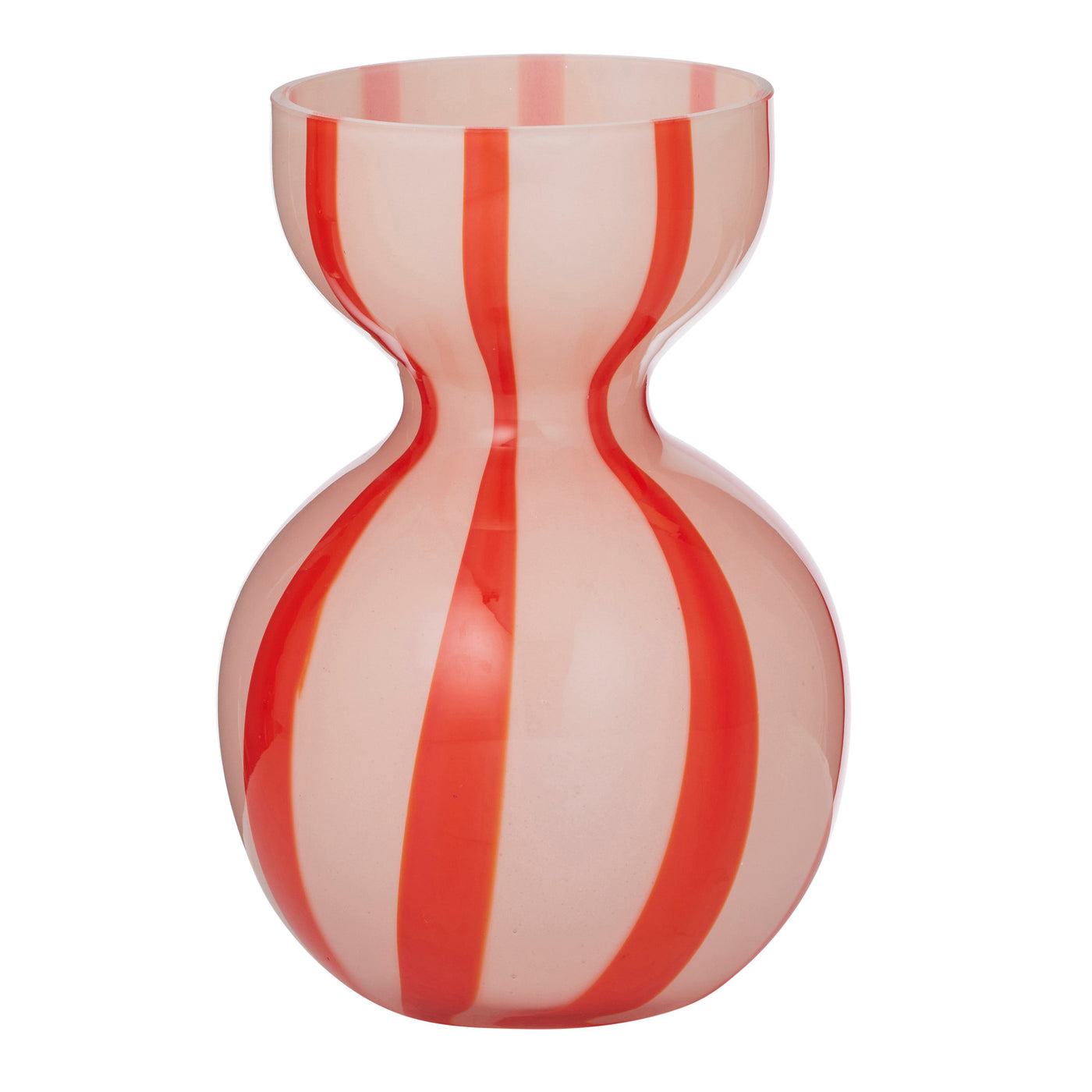 Bobbi Glass Vase Pink/Red