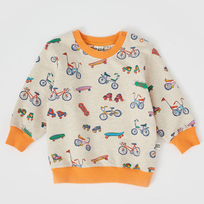 Goldie + Ace Play All Day Relaxed Terry Sweater