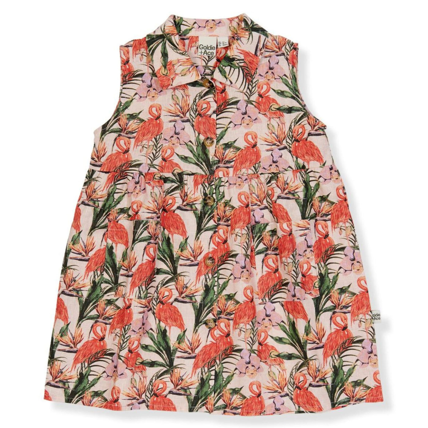 Goldie and Ace Rudy Dress in Flamingo Pink