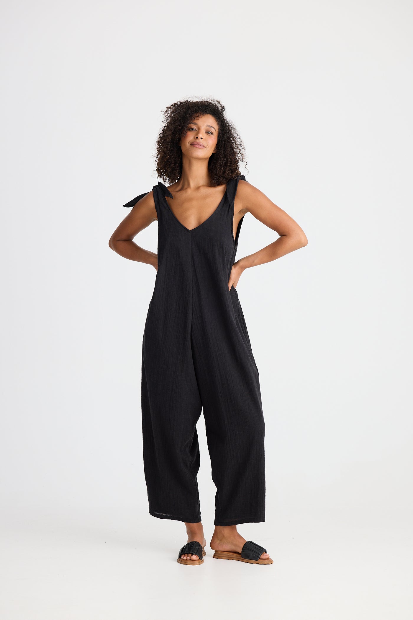 Shanty Sardinia Jumpsuit Black