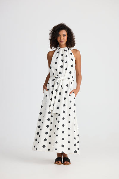 Lucia Woven Spot Dress