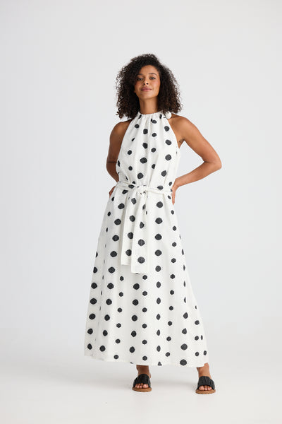 Lucia Woven Spot Dress