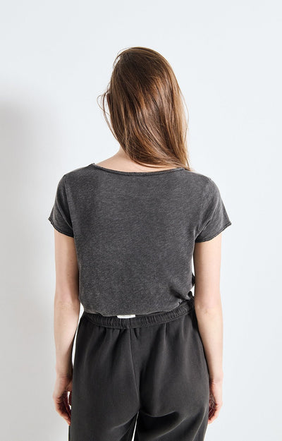 American Vintage Sonoma V Neck TShirt Vintage Black