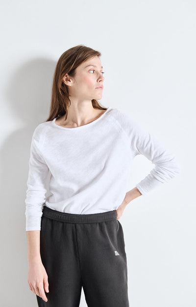 American Vintage Sonoma Long Sleeve Tee White