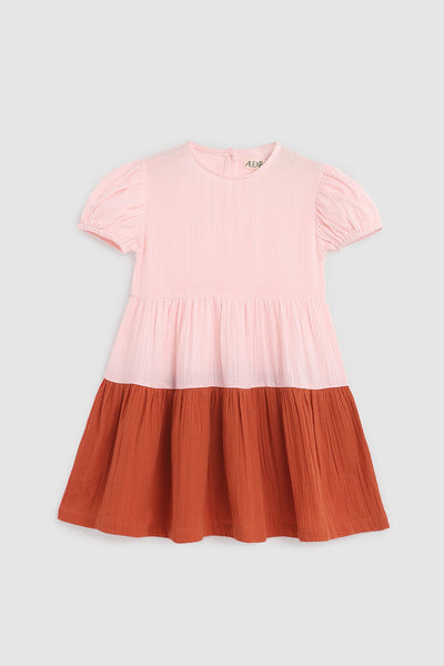 Alex and Ant Clara Dress Petal Pink/Flame Red