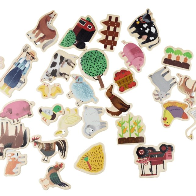 Fridge Friends Magnetic Farmyard and Animals