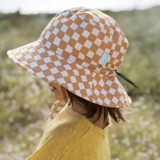 Acorn Kids Checkmate Wide Brim Bucket Hat