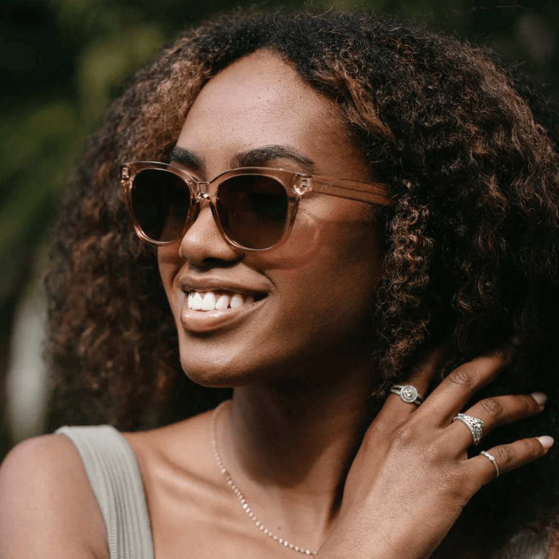 Soek Lila Grace Champagne Sunglasses