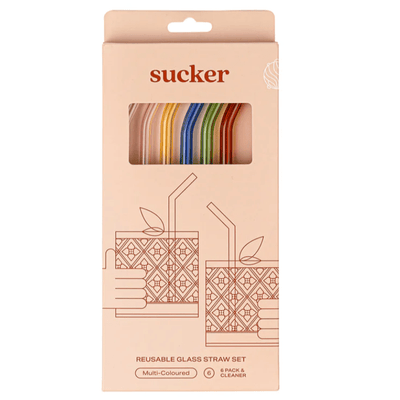 Sucker Reusable Drinking Straws Multi