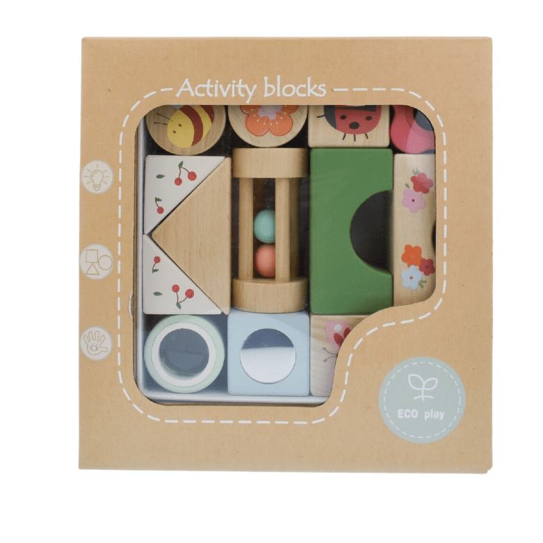 Wooden Spring Insect Activity Blocks