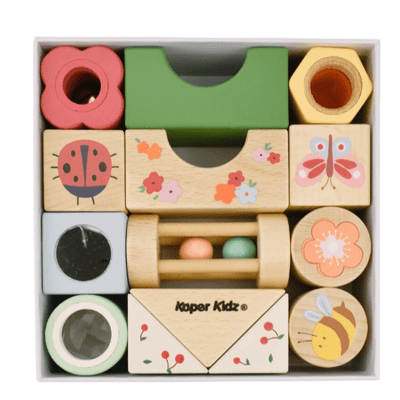 Wooden Spring Insect Activity Blocks