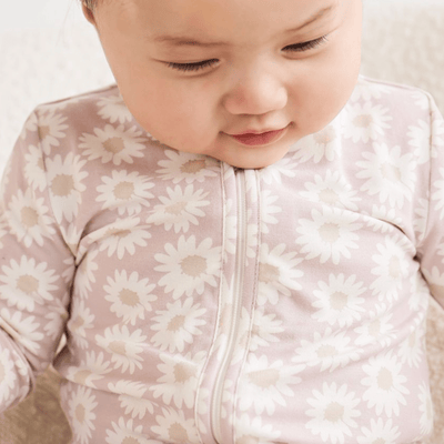 Kynd Baby Day or Night Onesie Lilac Daisy