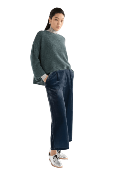 Elk the Label Suuri Wide Leg Pant Blue Steel