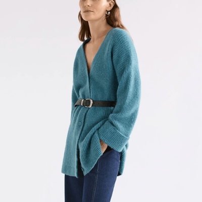 Elk the Label Aila Cardi Stone Blue