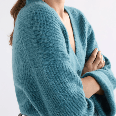 Elk the Label Aila Cardi Stone Blue