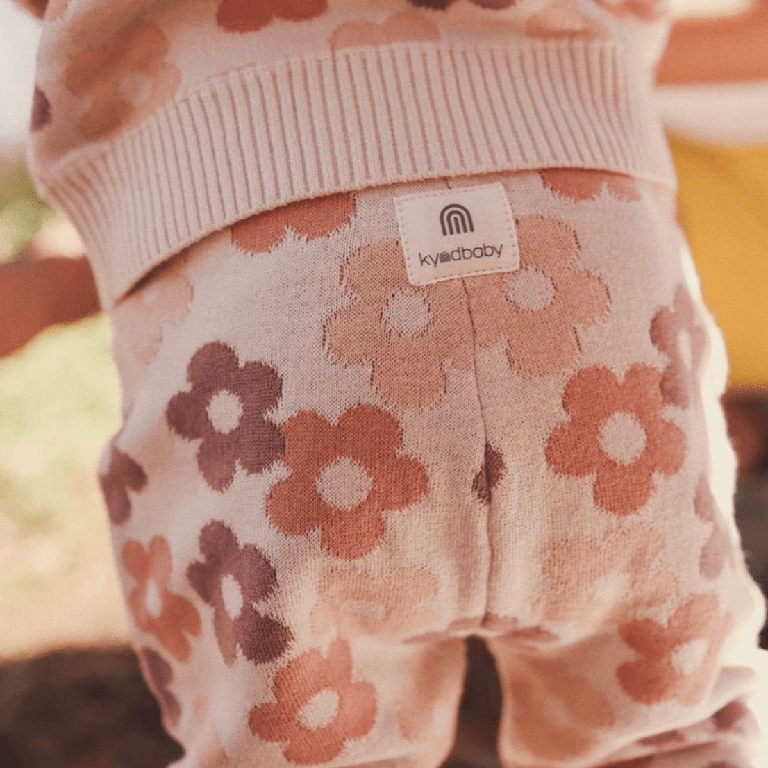Kynd Baby Gots Jacquard Blooming Knit Pant