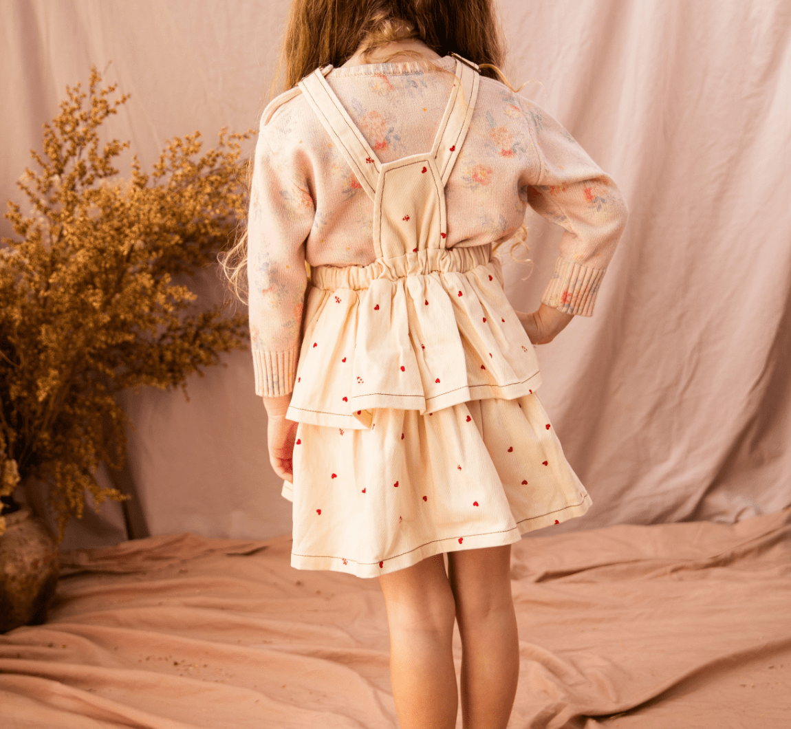 Pearson & Pearson Annabelle Pinny- Cookie Dough Love Bug