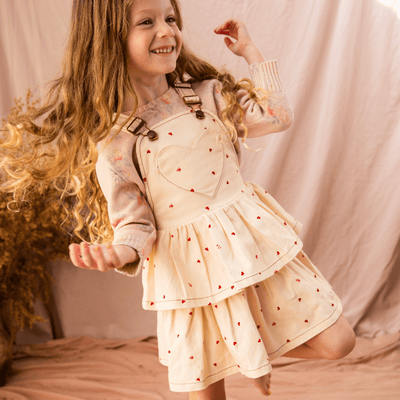 Pearson & Pearson Annabelle Pinny- Cookie Dough Love Bug