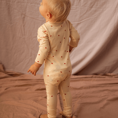 Pearson & Pearson Jesse Romper - Cookie Dough Love Bug