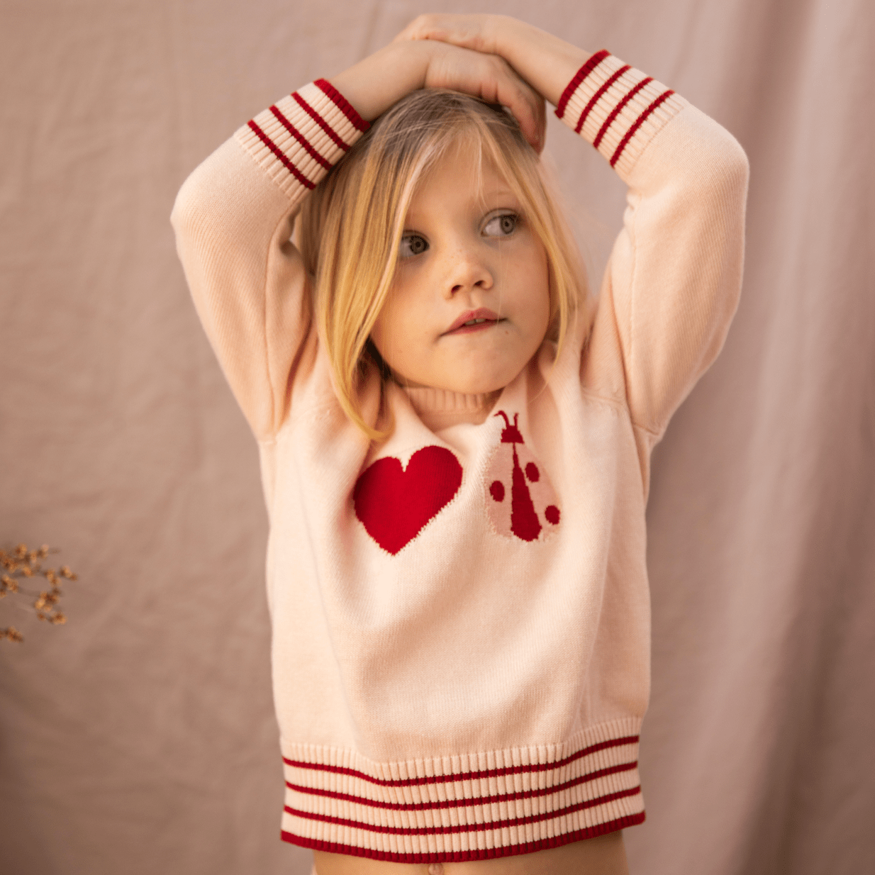 Pearson & Pearson Little Ladybug Jumper -Piggy Pink