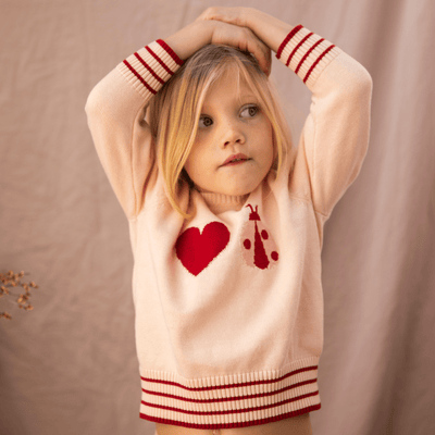 Pearson & Pearson Little Ladybug Jumper -Piggy Pink