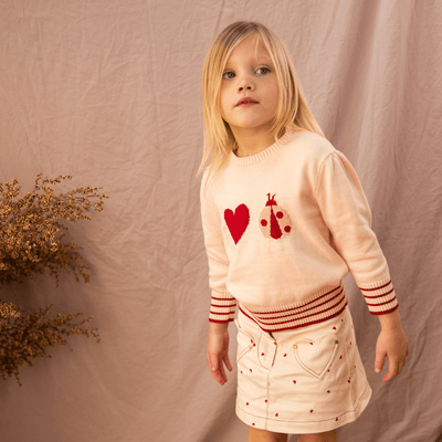 Pearson & Pearson Little Ladybug Jumper -Piggy Pink